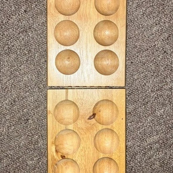 Wooden Mancala Folding Board Game - REPLACEMENT BOARD ONLY - Kids/Family Game - Picture 1 of 2